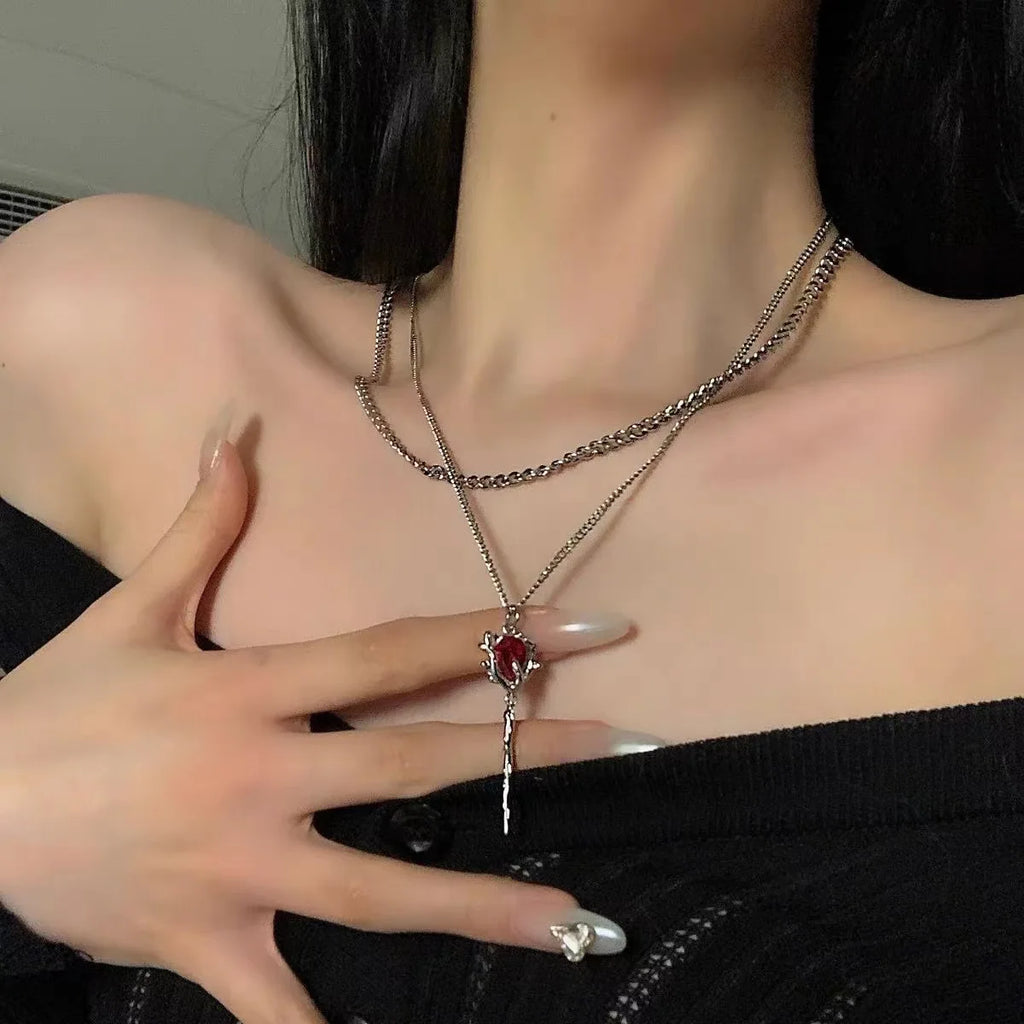 Crimson Angel Necklace