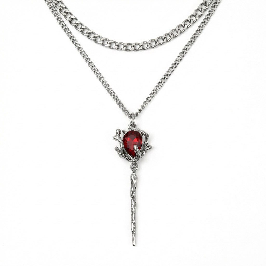 Crimson Angel Necklace