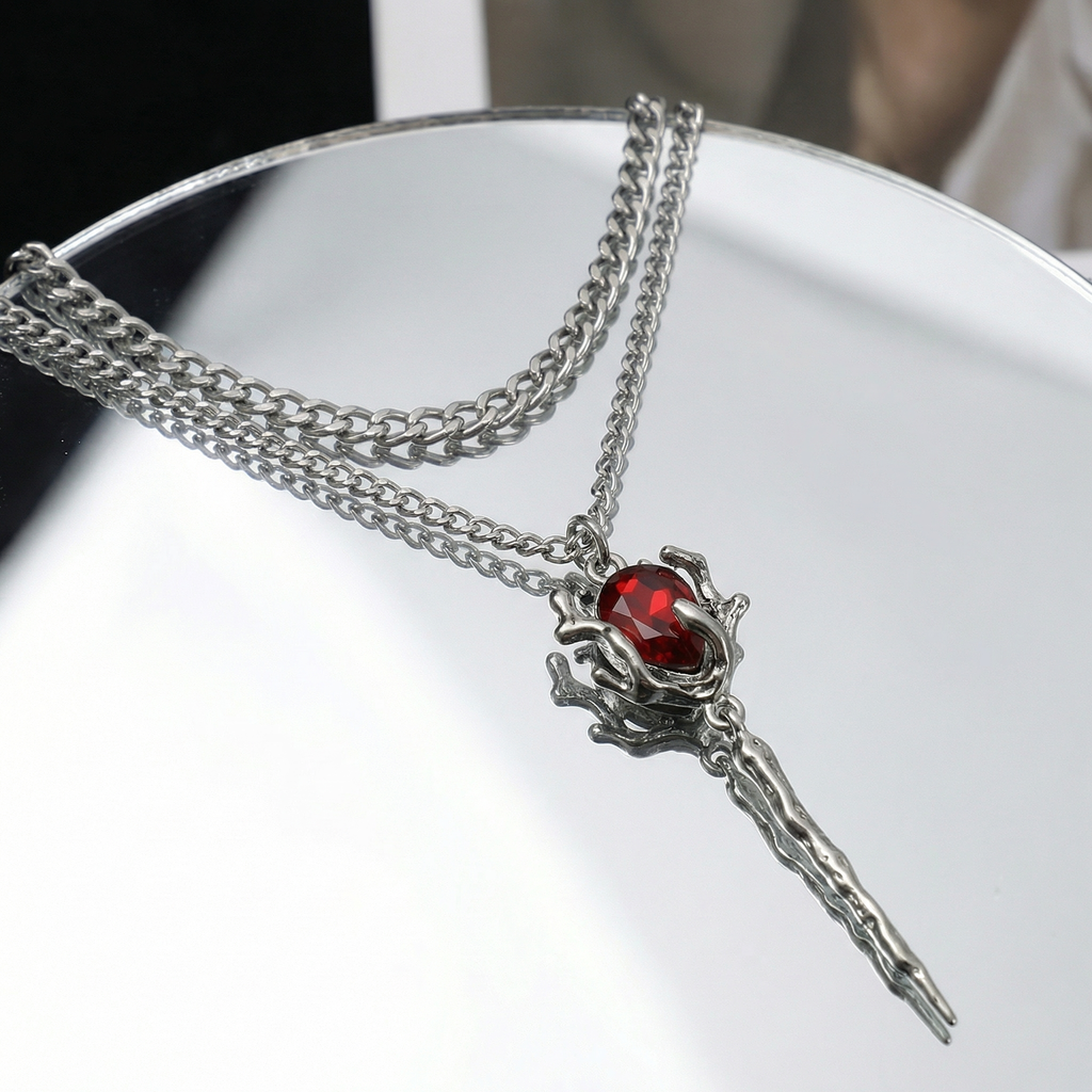 Crimson Angel Necklace