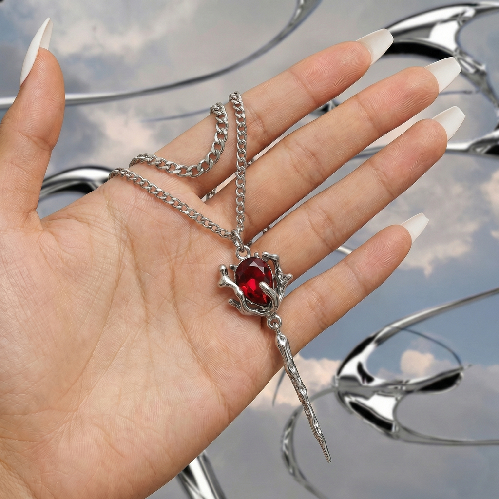 Crimson Angel Necklace
