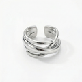 Cross Wrap Metal Ring