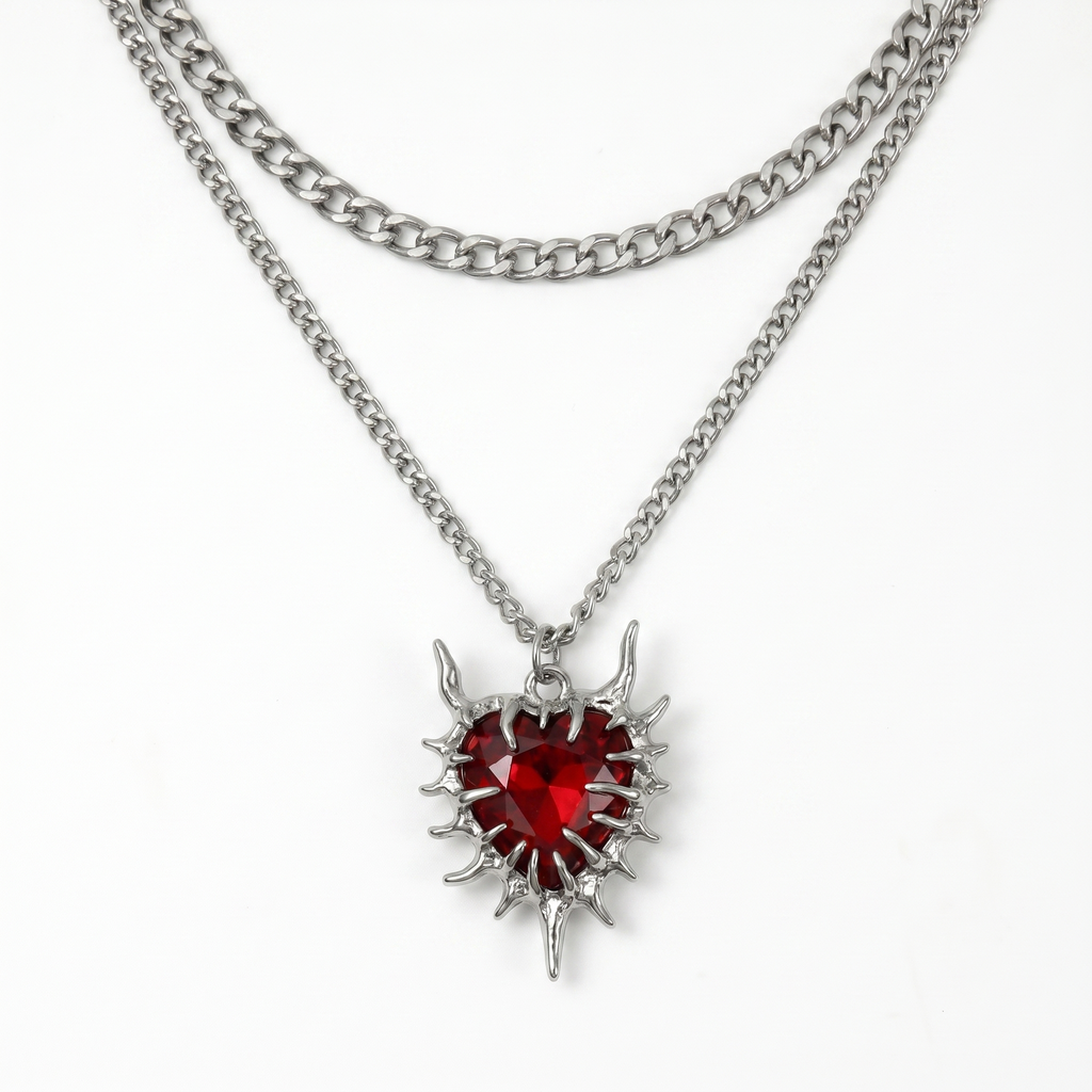 Inferno Heart Necklace