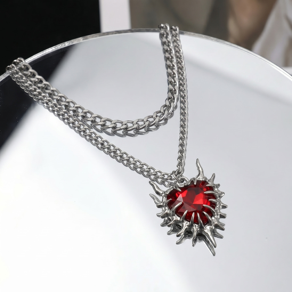 Inferno Heart Necklace
