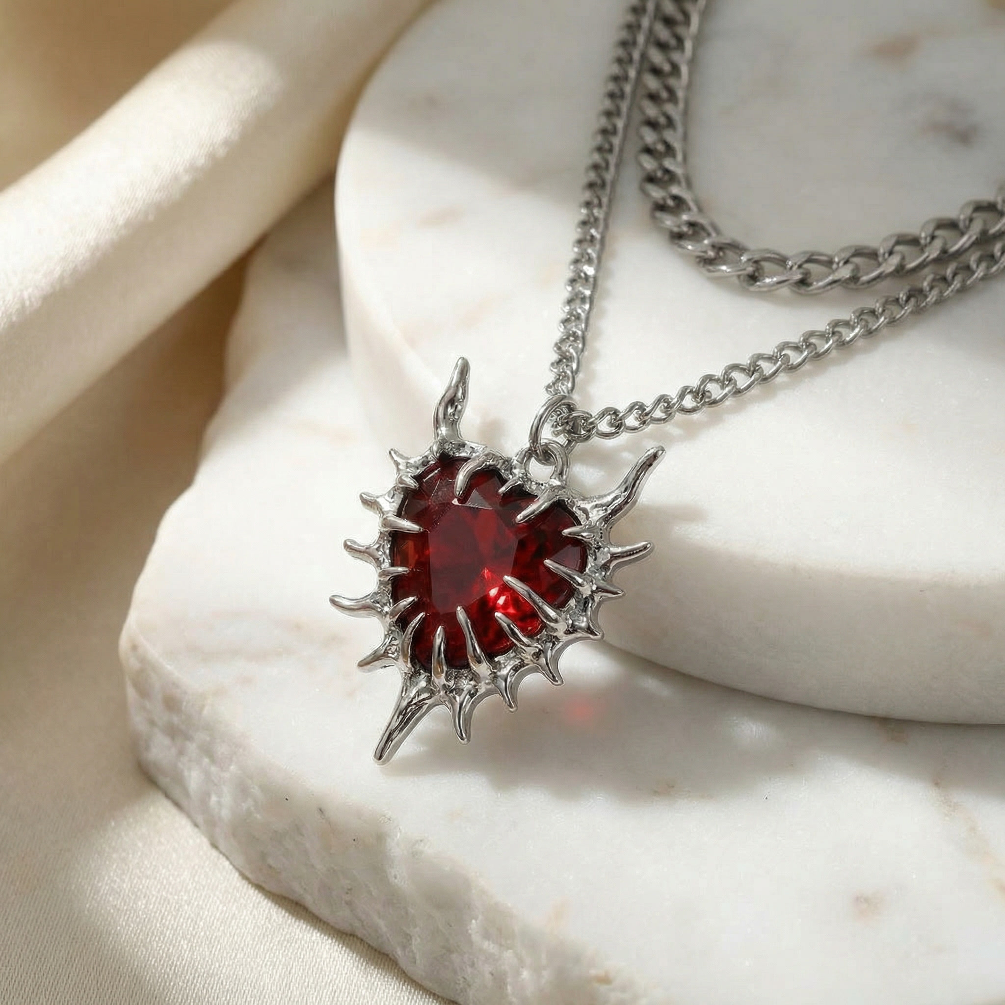 Inferno Heart Necklace