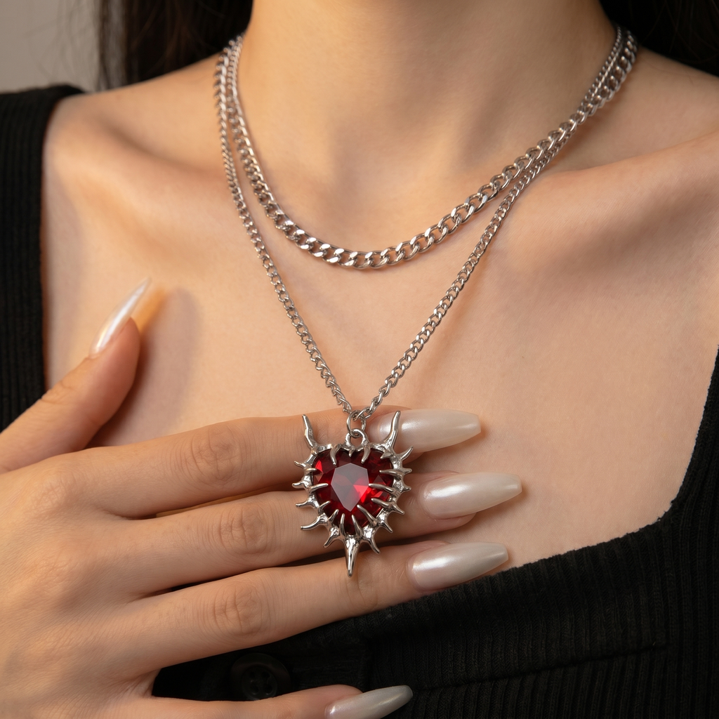 Inferno Heart Necklace