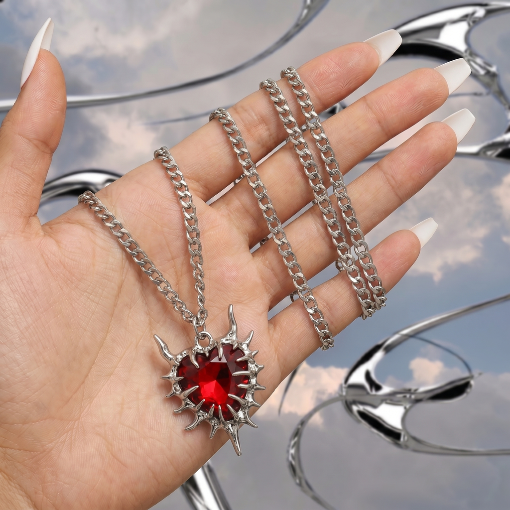 Inferno Heart Necklace
