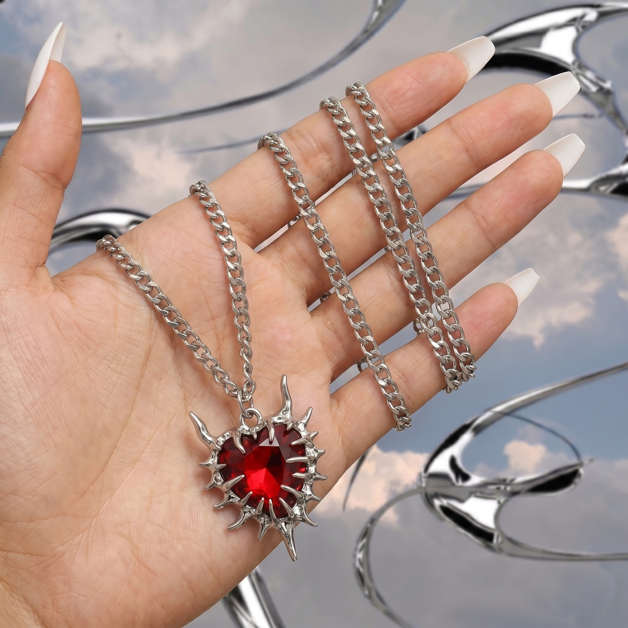 Inferno Heart Necklace